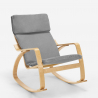 Fauteuil à bascule au design scandinave ergonomique Aalborg 