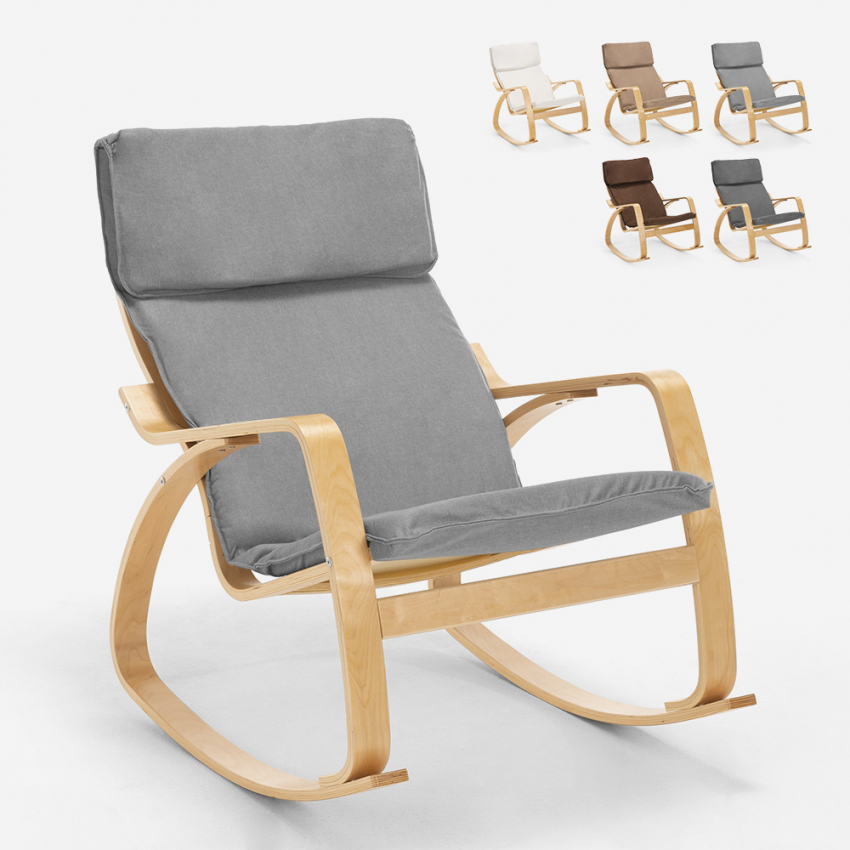 Fauteuil à bascule au design scandinave ergonomique Aalborg Offre Fauteuil à bascule au design scandinave ergonomique Aalborg Offre