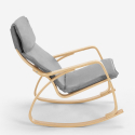 Fauteuil à bascule au design scandinave ergonomique Aalborg 