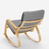 Fauteuil à bascule au design scandinave ergonomique Aalborg 