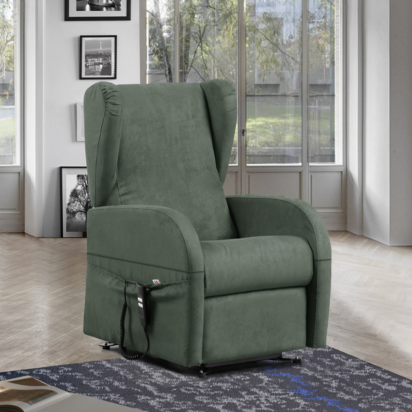 Fauteuil Relax Inclinable Releveur 2 Moteurs Accoudoirs Amovibles Caroline