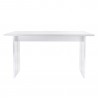 Table à manger design moderne en bois 160x90cm Bologna Remises