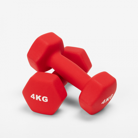 Kit 2 Haltères 4 kg Gym et Vinyle Fitness Megara