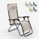 Chaise longue de plage et jardin pliante multipositions Emily Zero Gravity Promotion