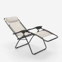 Chaise longue de plage et jardin pliante multipositions Emily Zero Gravity 