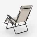 Chaise longue de plage et jardin pliante multipositions Emily Zero Gravity 