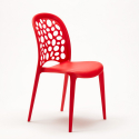 Lot de chaises de bar restaurant et cuisine empilables WEDDING Holes Messina 20 Pièces 