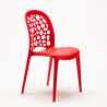 Lot de chaises de bar restaurant et cuisine empilables WEDDING Holes Messina 20 Pièces 