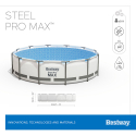 Piscine hors-sol ronde 366x76 Steel Pro Max Pool Set Bestway 56416 Catalogue