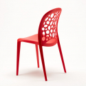 Lot de chaises de bar restaurant et cuisine empilables WEDDING Holes Messina 20 Pièces 