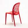 Lot de chaises de bar restaurant et cuisine empilables WEDDING Holes Messina 20 Pièces 