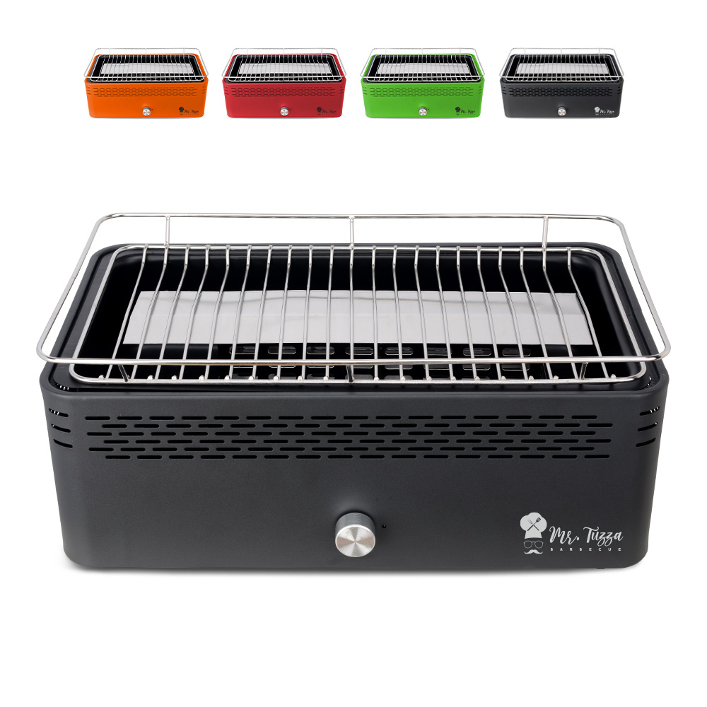 Barbecue de table au charbon de bois sans fumée avec ventilateur Merapi