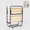 Lit pliant 80x180 avec matelas en microfibre et sommiers à lattes Apollo Remises
