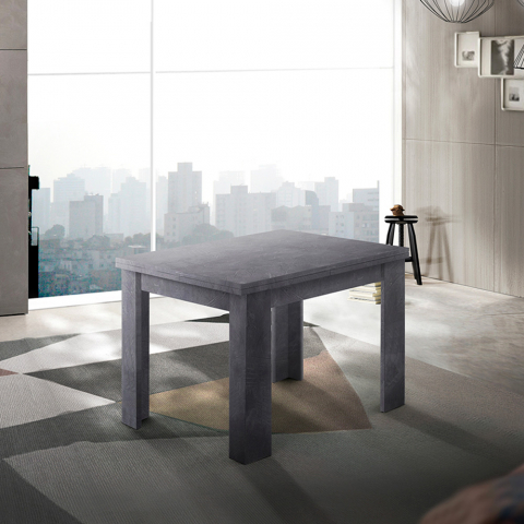 Table console extensible 90-180x90cm au design moderne Jesi Liber Ardesia