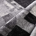 Tapis moderne rectangulaire design géométrique noir gris Milano GRI012 Offre