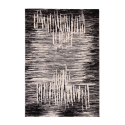 Tapis noir gris rectangulaire Milano de design contemporain moderne GRI007 Vente