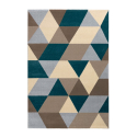 Tapis moderne rectangulaire à motifs géométriques multicolores Milano GLO008 Vente