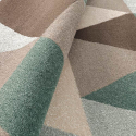 Tapis design moderne à motif géométrique multicolore rectangulaire Milano GLO009 Offre