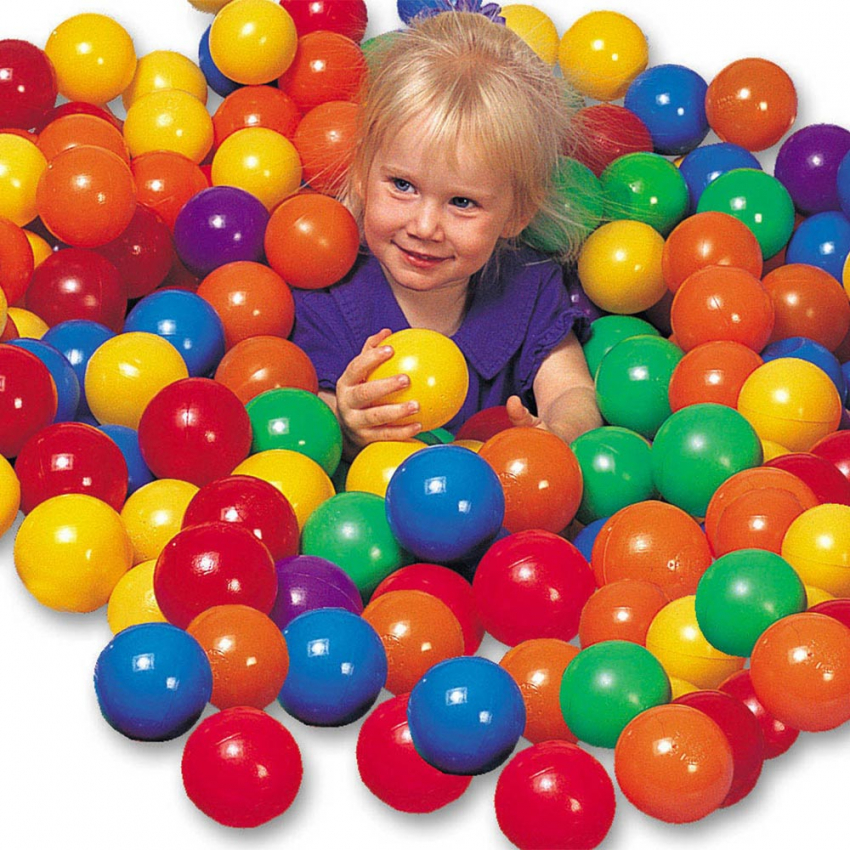 Intex 49600 Boules Colorés en plastique jeu Balls 8 cm 100 balles