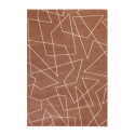 Tapis de salon rectangulaire gris marron design géométrique moderne Milano GLO007 Vente