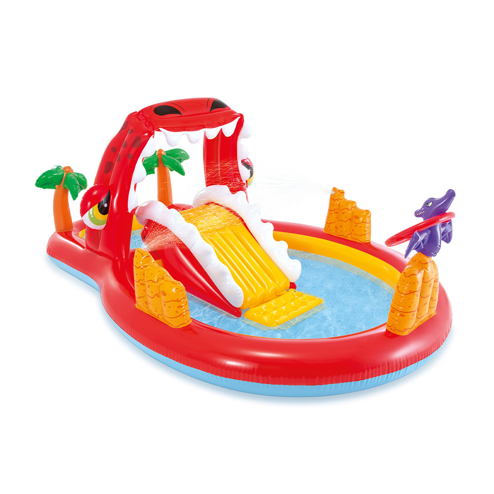Piscine pour Enfants Happy Dino Play Center avec jeux Intex 57160
