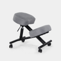 Chaise orthopédique et ergonomique tabouret suédois en tissu et en métal Balancesteel Lux Caractéristiques