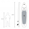 Planche de paddle gonflable 10'6 320 cm avec accessoires Traverso 