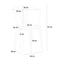 chaise cuisine et bar style Lix accoudoirs en acier design industriel ferrum arm 