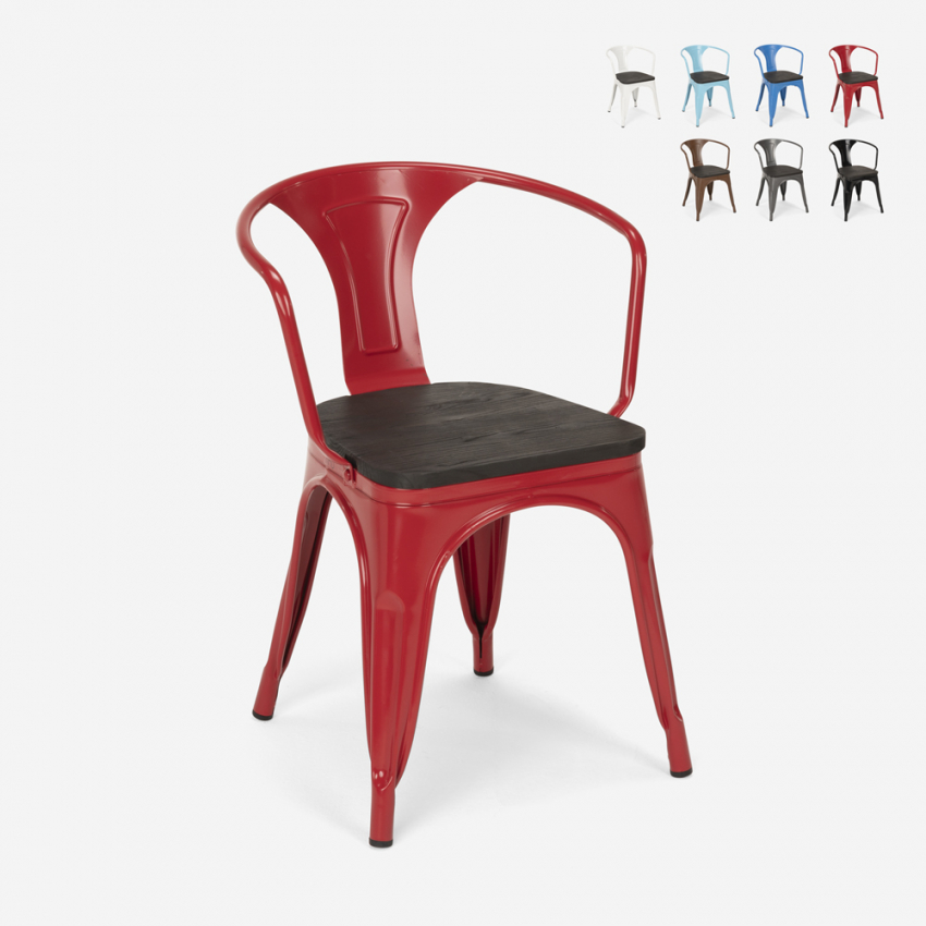 chaises design industriel en bois et métal de style cuisines de bar steel wood arm chaises design industriel en bois et métal de style cuisines de bar steel wood arm