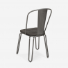 chaise de cuisine et bar en acier style Lix design industriel ferrum one Modèle