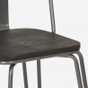 chaise de cuisine et bar en acier style Lix design industriel ferrum one Caractéristiques