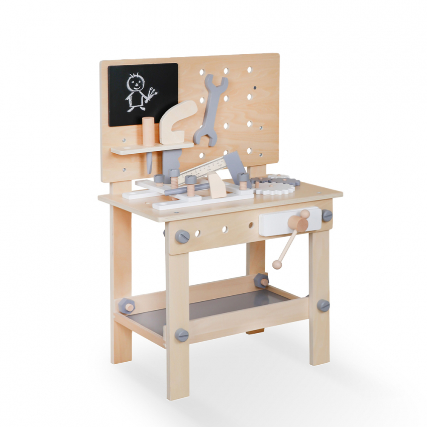 Magic Bench Établi en bois pour enfants avec outils pour le bricolage