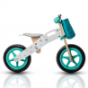 Vélo en bois à deux roues sans pédales et panier pour enfant balance bike Ride Offre