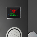 Colonne de douche en acier affichage LED cascade d'hydromassage Abano Réductions