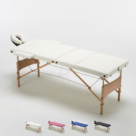 Table de massage portable pliante en bois 3 Zone 215 cm Reiki Promotion