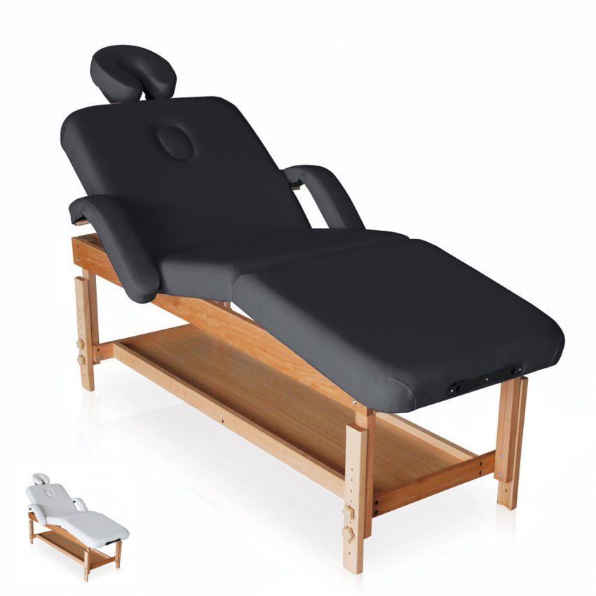 Table de massage en bois fixe réglable multiposition 225 cm Massage-pro Réductions Table de massage en bois fixe réglable multiposition 225 cm Massage-pro Réductions