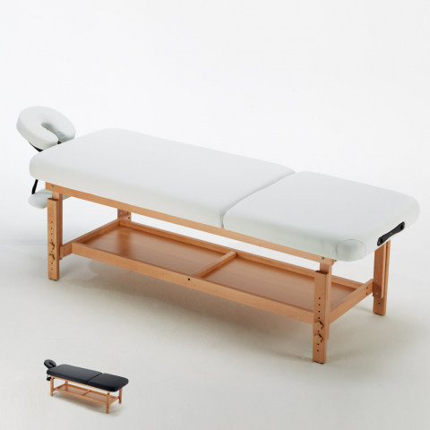 Table de massage fixe en bois professionnel 225 cm Comfort