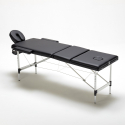 Table de massage portable pliante en aluminium à 3 zones 210 cm Thai 