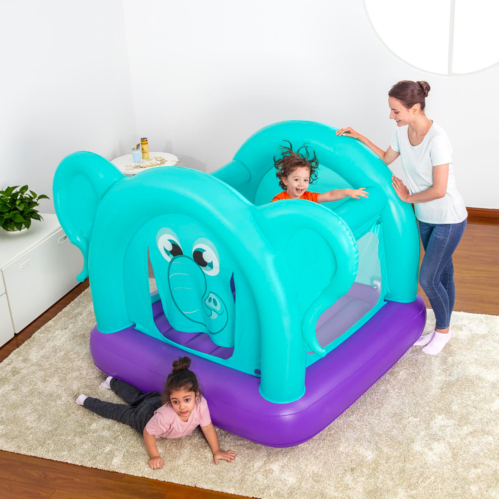 Trampoline gonflable éléphant pour enfants jardin et maison Bestway 52355