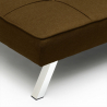 Canapé Convertible 2 places Clic Clac en tissu design moderne Gemma 