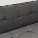 Canapé Clic Clac Convertible en tissu 2 places design moderne Gemma
