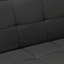 Canapé Convertible 2 places Clic Clac en tissu design moderne Gemma 