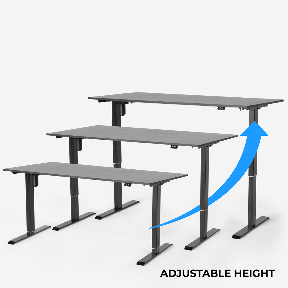 Bureau assis/debout Move 4 new, électrique, L120xP80xH64-129cm