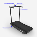 Tapis de course magnétique courbé pliable gain de place maison gym Essential Réductions