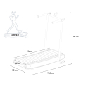 Tapis de course magnétique courbé pliable gain de place maison gym Essential Dimensions