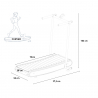 Tapis de course magnétique courbé pliable gain de place maison gym Essential Dimensions