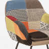 Fauteuil patchwork à bascule en tissu design moderne Woodpecker 