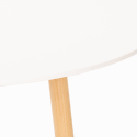 Table de cuisine bar restaurant ronde en bois design en bois 100 cm Moss Catalogue