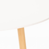 Table de cuisine bar restaurant ronde en bois design en bois 100 cm Moss Catalogue