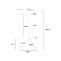 Table haute pour tabourets design scandinave en bois 60x60 rond en bois Shrub Caractéristiques